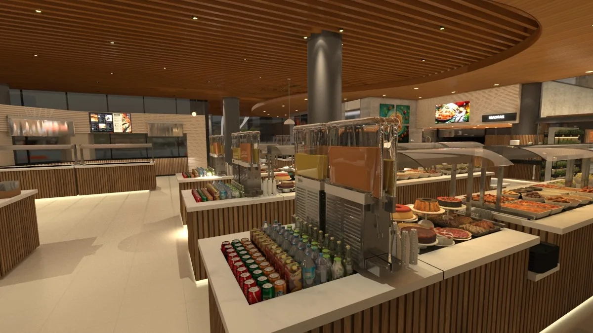 Aneto — Estudo 3D — ambiente interno
