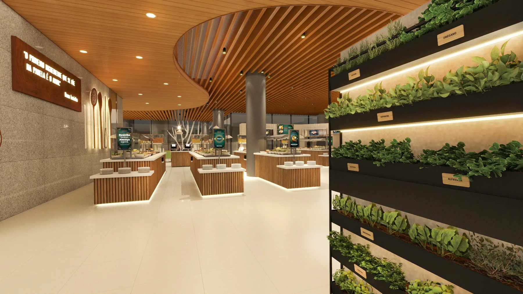 Estudo 3D de food service