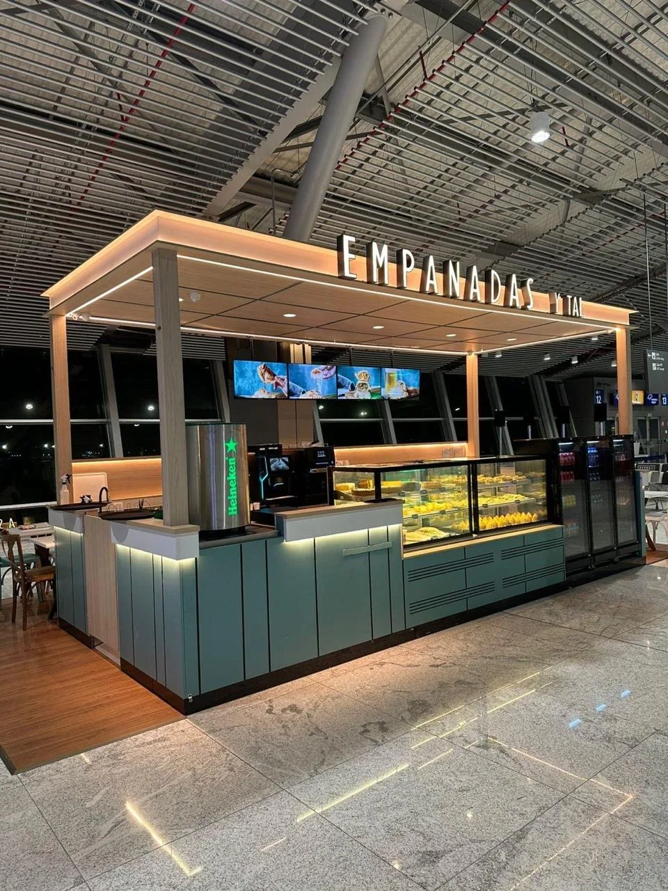 Quiosque em aeroporto