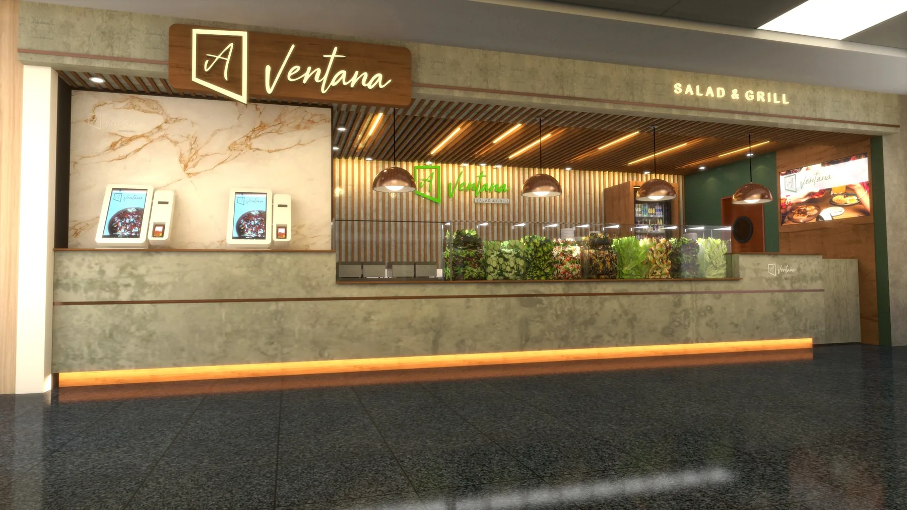 A Ventana — Estudo 3D — balcão