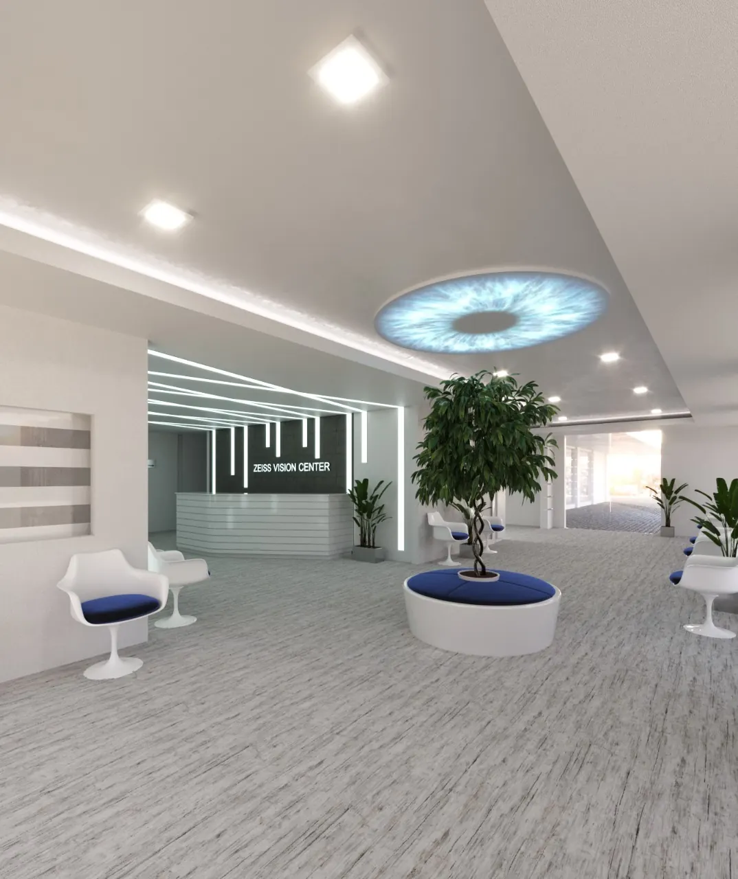 Zeiss Vision Center — área de espera